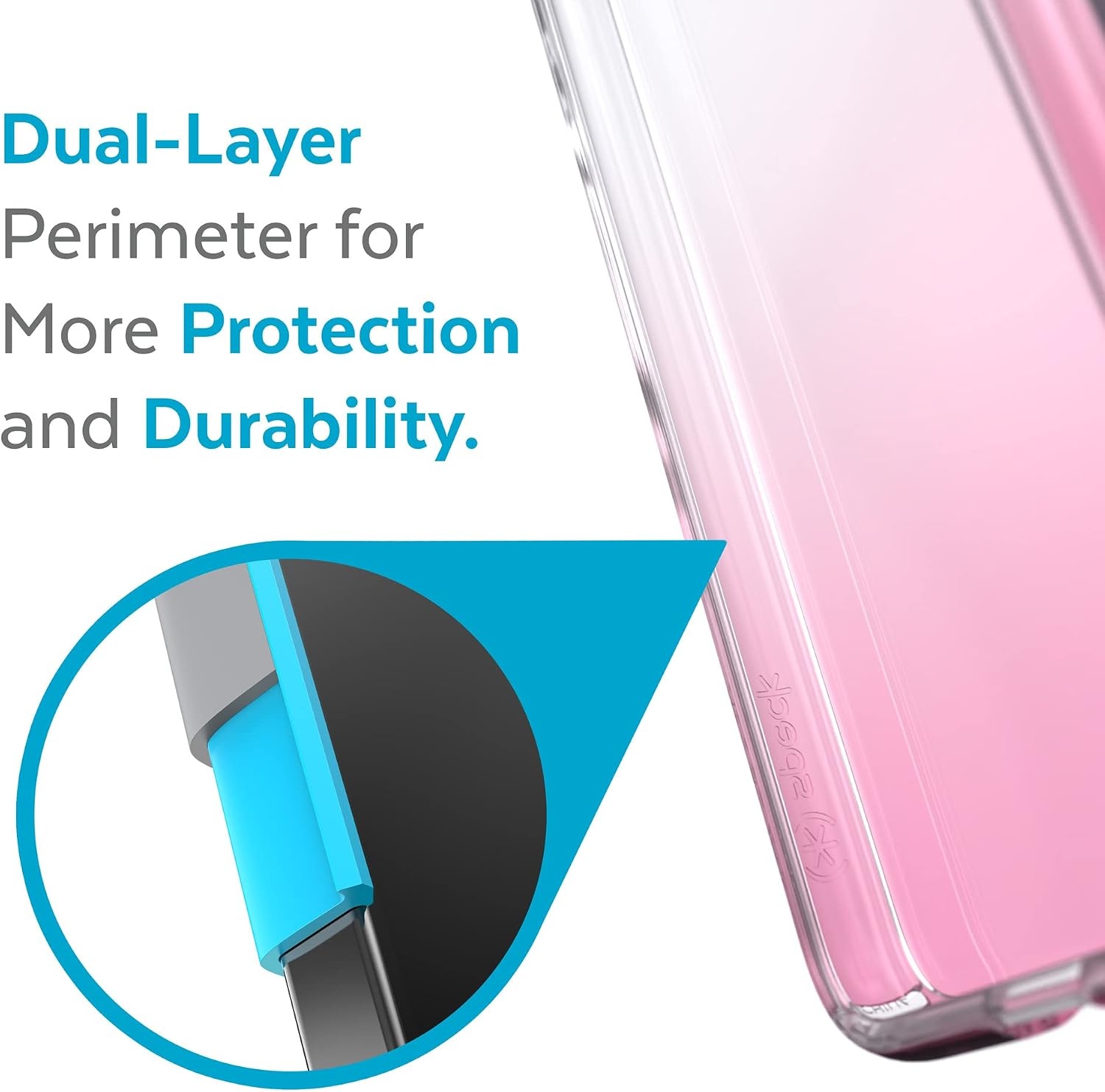 image:imageSpeck Products Presidio Perfect Clear Ombre Samsung Galaxy S22 Case ClearVintage Rose Fade