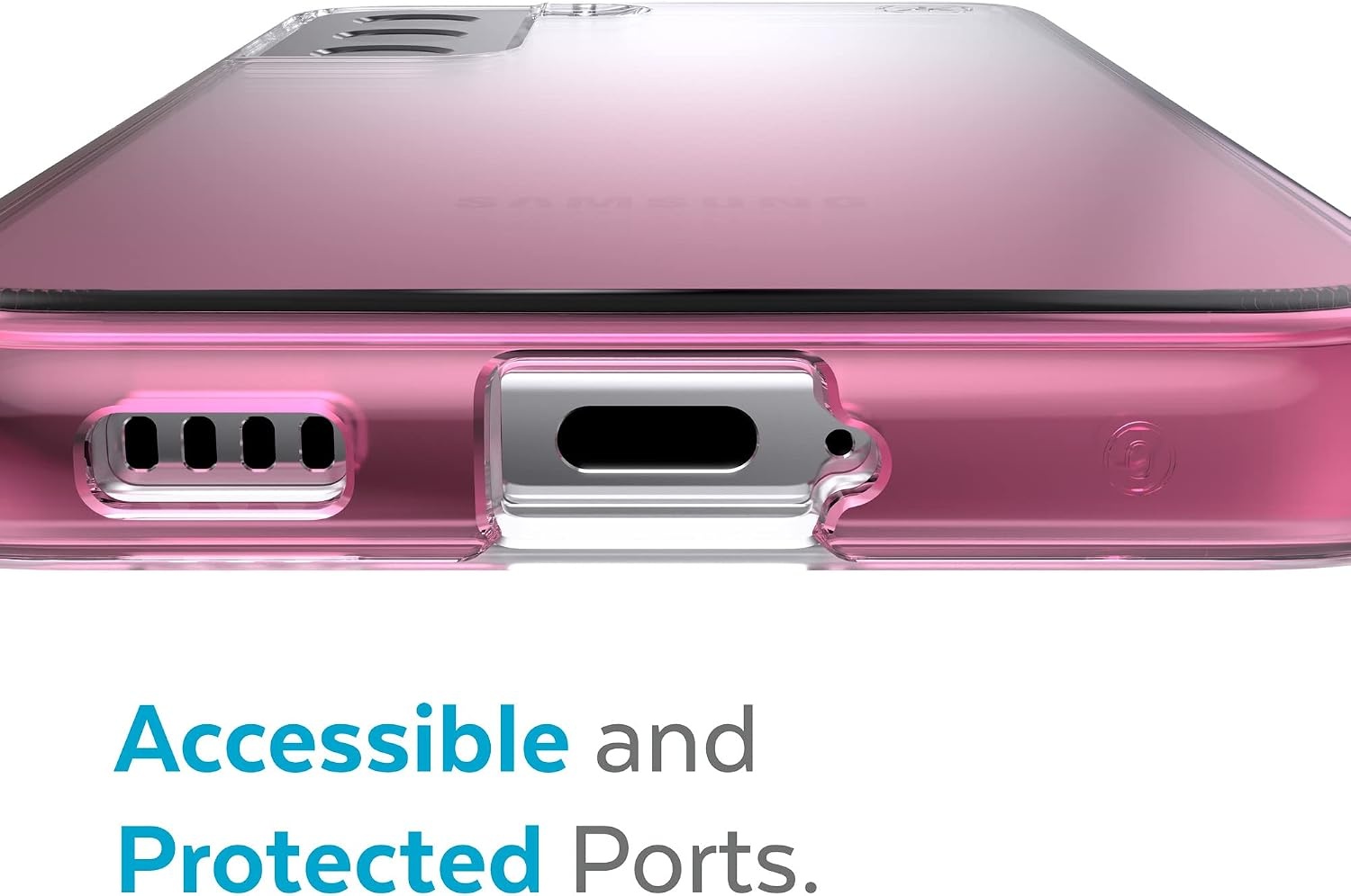 image:imageSpeck Products Presidio Perfect Clear Ombre Samsung Galaxy S22 Case ClearVintage Rose Fade
