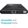 image:imageSpeck Black Samsung Galaxy S22 Ultra Case  Drop Protection Extra Grip Scratch Resistant amp ShockAbsorbent Case for Galaxy S22 Ultra  Slim Grip Case  Graphite Grey Black Bold Red Presidio2BlackBlackWhite