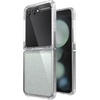 image:imageSpeck Clear Samsung Galaxy Z Flip 5 Case  Foldable Scratch Resistant amp Drop Protection  AntiYellowing Clear Phone Case for Galaxy Z Flip 5  Presidio PerfectClear with Gold GlitterClear with Gold Glitter