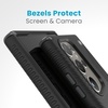 image:imageSpeck Presidio 2 Grip Samsung Galaxy S23 Case  Drop amp Camera Protection SoftTouch Secure Grip Wireless Charging Compatible Shock Absorbant Galaxy S23 Case  Charcoal GreyGrip Black