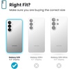 image:imageSpeck Presidio 2 Grip Samsung Galaxy S23 Case  Drop amp Camera Protection SoftTouch Secure Grip Wireless Charging Compatible Shock Absorbant Galaxy S23 Case  Charcoal GreyBlue