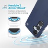 image:imageSpeck Presidio 2 Grip Samsung Galaxy S23 Case  Drop amp Camera Protection SoftTouch Secure Grip Wireless Charging Compatible Shock Absorbant Galaxy S23 Case  Charcoal GreyCoastal BlueDust Grey