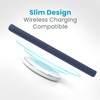 image:imageSpeck Presidio 2 Grip Samsung Galaxy S23 Case  Drop amp Camera Protection SoftTouch Secure Grip Wireless Charging Compatible Shock Absorbant Galaxy S23 Case  Charcoal GreyGrip Coastal Blue