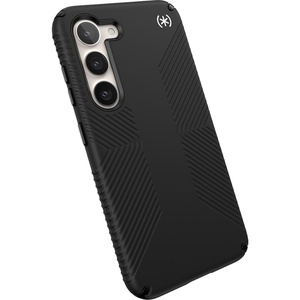 image:imageSpeck Presidio 2 Grip Samsung Galaxy S23 Case  Drop amp Camera Protection SoftTouch Secure Grip Wireless Charging Compatible Shock Absorbant Galaxy S23 Case  Charcoal GreyGrip Black