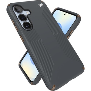 image:imageSpeck Presidio 2 Grip Samsung Galaxy S23 Case  Drop amp Camera Protection SoftTouch Secure Grip Wireless Charging Compatible Shock Absorbant Galaxy S23 Case  Charcoal GreyCharcoal GreyCool Bronze