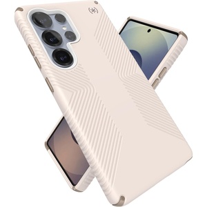 image:imageSpeck Presidio 2 Grip Samsung Galaxy S23 Case  Drop amp Camera Protection SoftTouch Secure Grip Wireless Charging Compatible Shock Absorbant Galaxy S23 Case  Charcoal GreyBleached BoneHeirloom Gold