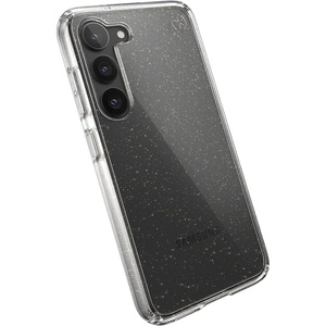 image:imageSpeck Presidio Perfect Clear Samsung Galaxy S23 Case  Drop amp Camera Protection Clear Phone Case Wireless Charging Compatible Shock Absorbant Galaxy S23 Case  Gold Glitter