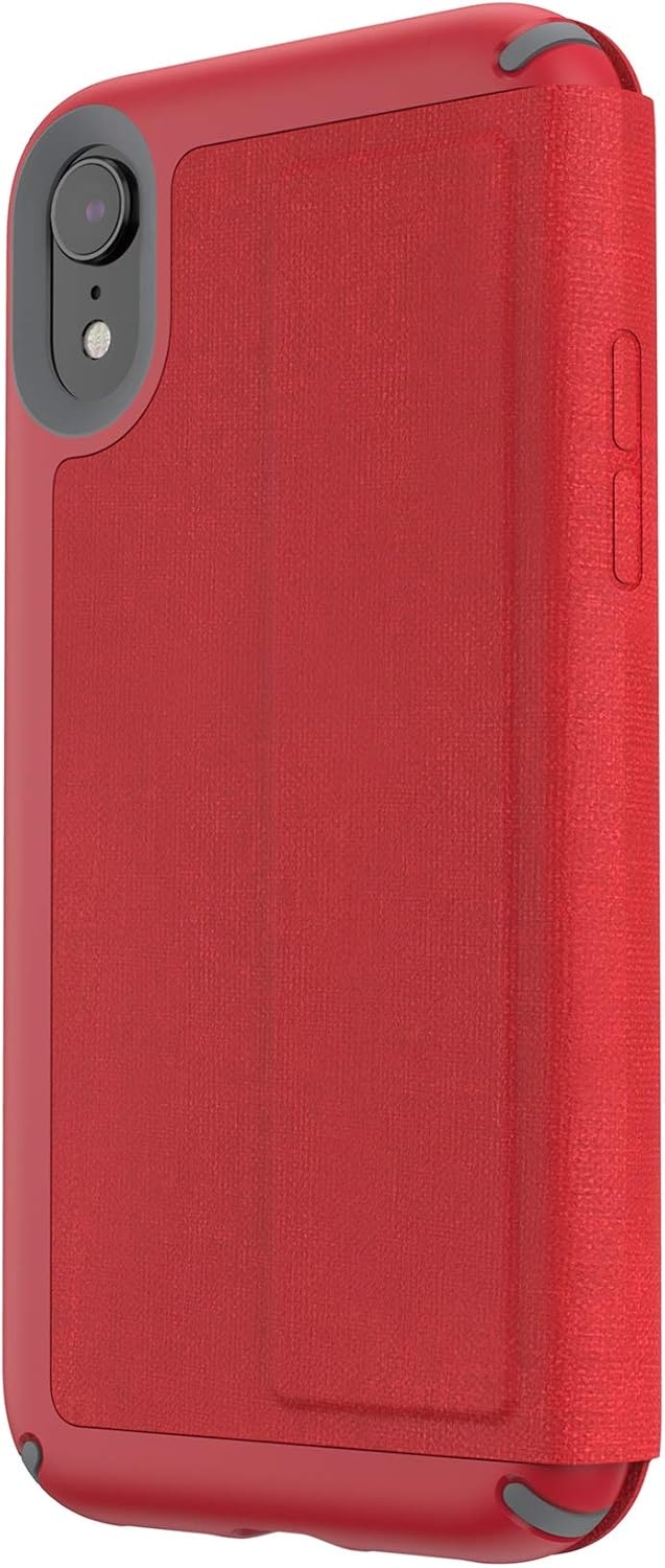 image:imageSpeck Products Presidio Folio iPhone XR Case Heathered Veronica PurpleVeronica PurpleVintage PurpleHeathered Heartrate RedHeartrate RedGraphite Grey