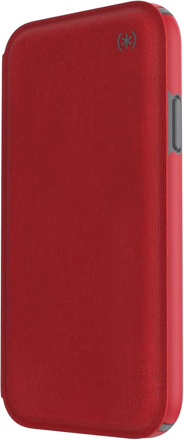 image:imageSpeck Products Presidio Folio iPhone XR Case Heathered Veronica PurpleVeronica PurpleVintage PurpleHeathered Heartrate RedHeartrate RedGraphite Grey