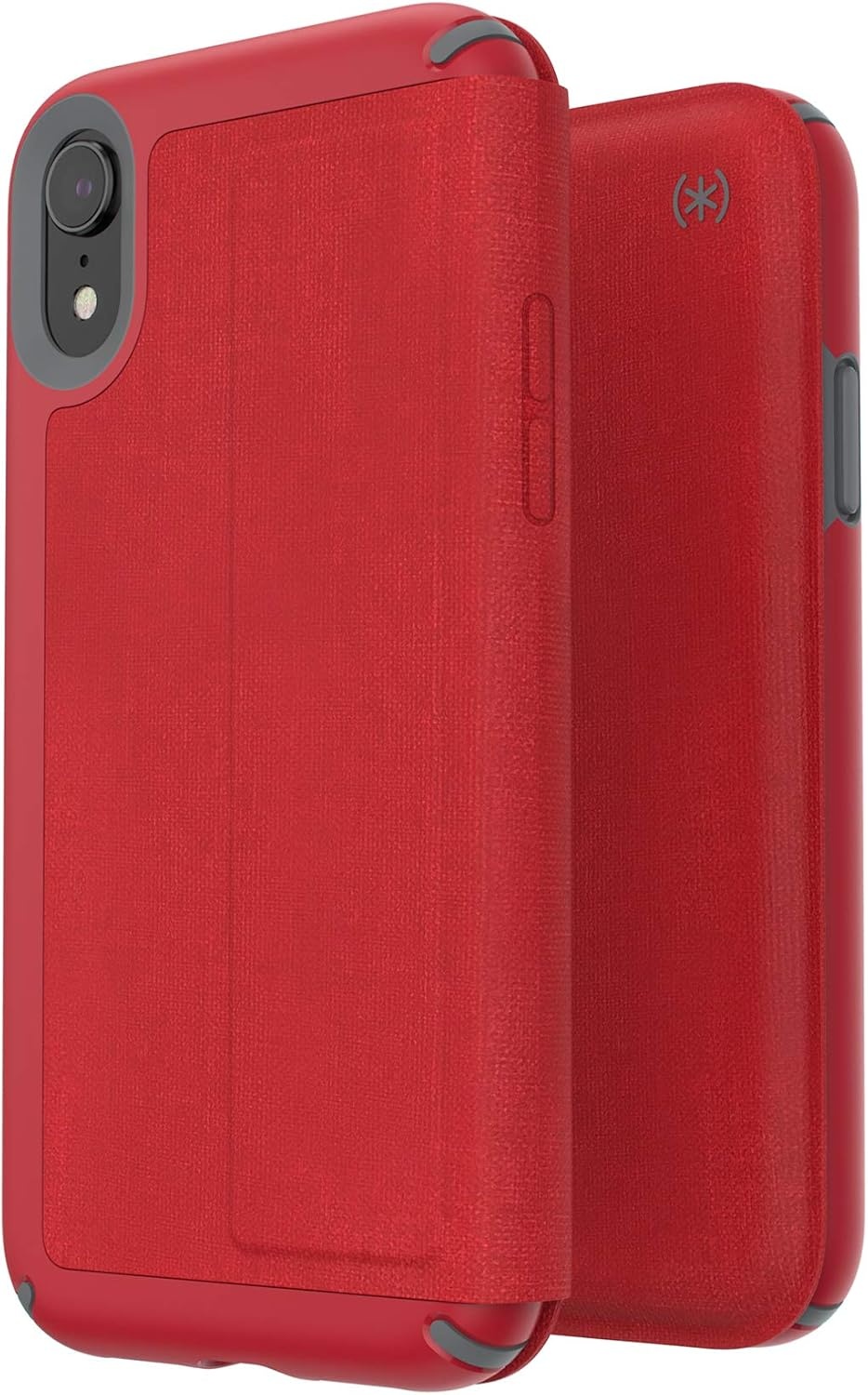 image:imageSpeck Products Presidio Folio iPhone XR Case Heathered Veronica PurpleVeronica PurpleVintage PurpleHeathered Heartrate RedHeartrate RedGraphite Grey