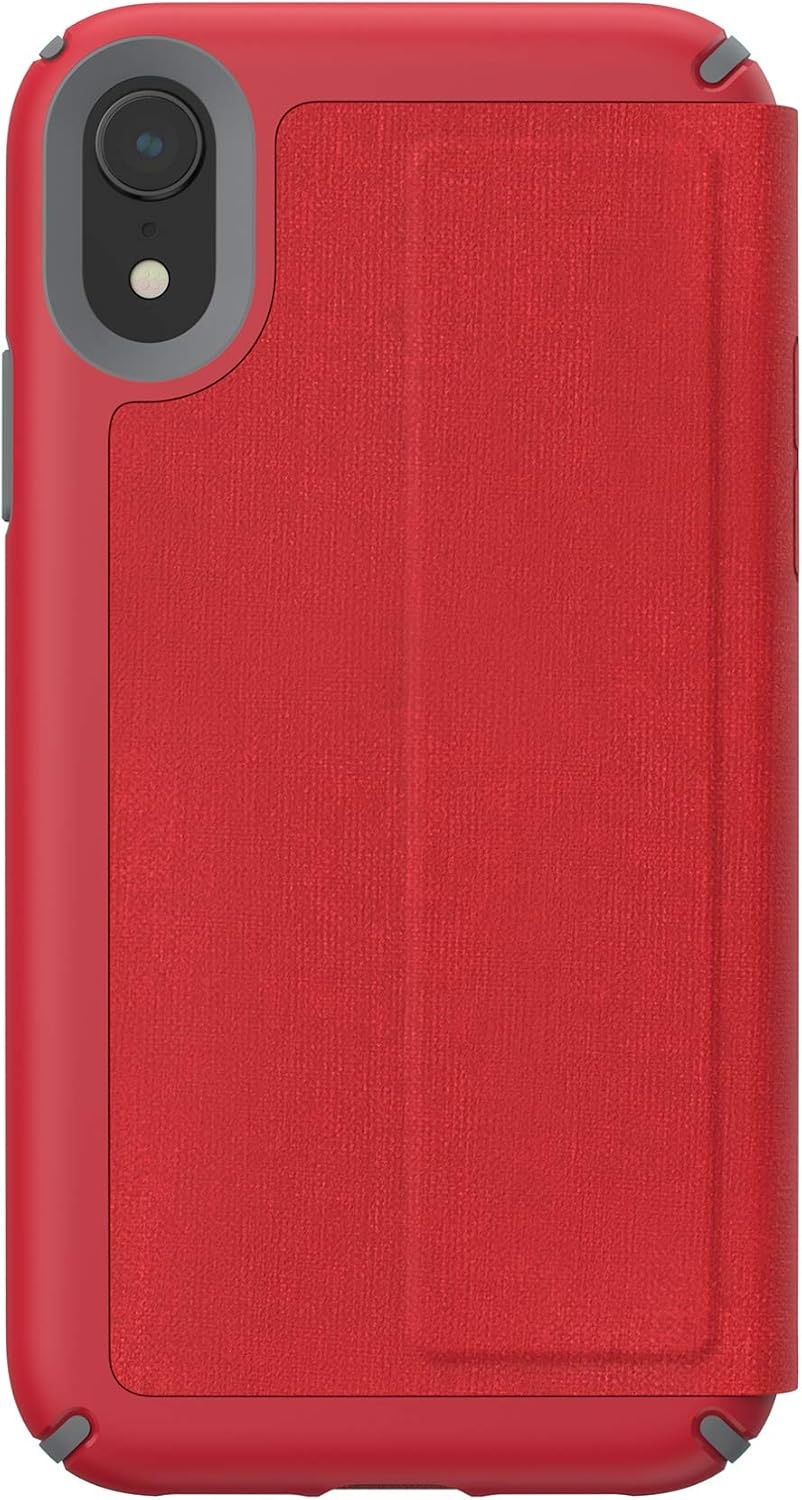image:imageSpeck Products Presidio Folio iPhone XR Case Heathered Veronica PurpleVeronica PurpleVintage PurpleHeathered Heartrate RedHeartrate RedGraphite Grey