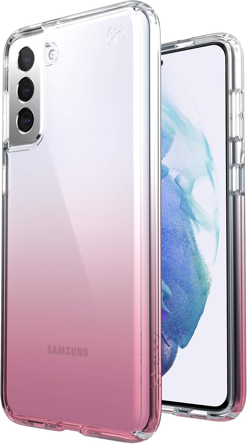 image:imageSpeck Products Presidio Perfect Clear Ombre Samsung Galaxy S21 5G Case ClearVintage Rose Fade