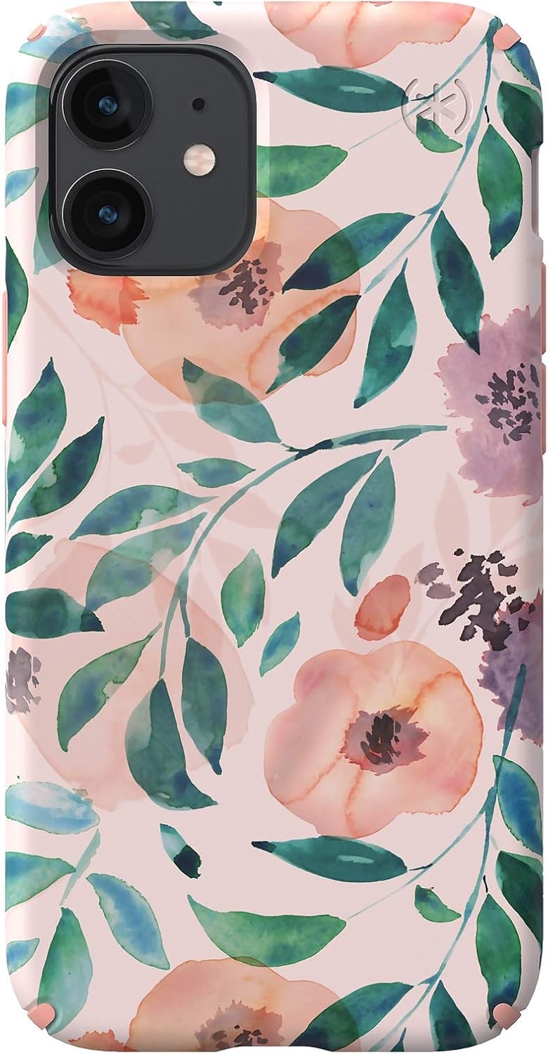 image:imageSpeck Products Presidio2 Armor Cloud oPhone 12 Mini Case ClearBlackWhite HotBlackBlackWhiteRosy PinkWatercolor Roses