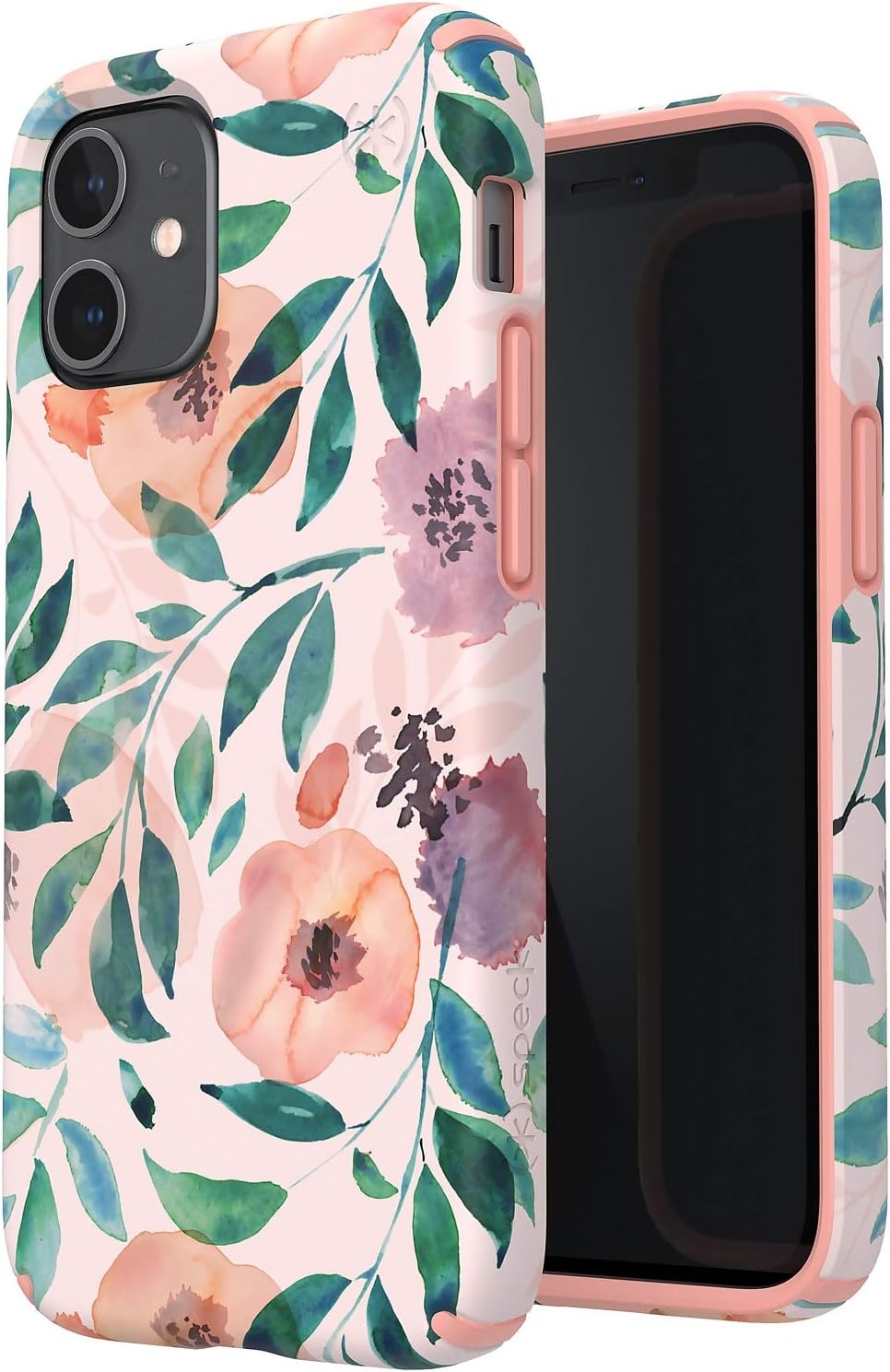 image:imageSpeck Products Presidio2 Armor Cloud oPhone 12 Mini Case ClearBlackWhite HotBlackBlackWhiteRosy PinkWatercolor Roses