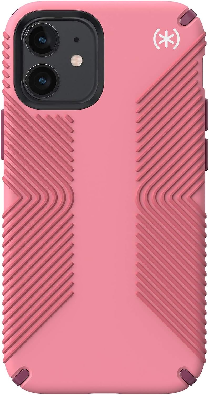 image:imageSpeck Products Presidio2 Grip iPhone 12 Mini Case Vintage RoseRoyal PinkLush BurgundyWhiteVintage RoseRoyal PinkLush BurgundyWhite