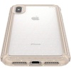 image:imageSpeck Presidio Grip iPhone XS Max Case  Slim Fit Silicone BlackBlackClear with Gold GlitterCalfskin Brown