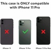 image:imageSpeck Presidio Pro Slim Fit Case for iPhone 11 Pro  Filigree GreySlate GreyClear with Gold GlitterClear