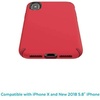 image:imageSpeck Products Presidio PerfectClear Glitter Case Compatible with iPhone XsiPhone X Clear with Gold GlitterClear 1362705636Heartrate RedVermillion Red