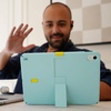 image:imageSpeck iPad 109 Inch Tablet Case and Stand  Scratch Resistant Drop Protection amp Quick Release Kickstand  for iPad 10th Gen 2022  StandyShell Glass TealDeep Sea BlueDaisy YellowGlass TealDeep Sea BlueDaisy Yellow