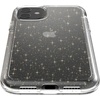 image:imageSpeck iPhone 11 Clear Case  Drop Protection amp Scratch Resistant AntiYellowing amp AntiFade with Dual Layer Protetective Slim Transparent Design  Crystal Clear iPhone 11 Cases  GemShellClear with Gold GlitterClear