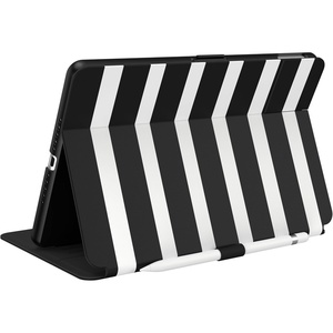 image:imageSpeck Balance Folio Case for iPad 102 Inch 20192021  Drop amp Camera Protection Slim Multi Range Stand Apple Pencil Holder  Arcadia NavyMoody GreyBlackWhite Stripes