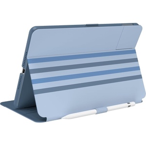 image:imageSpeck Balance Folio Case for iPad 102 Inch 20192021  Drop amp Camera Protection Slim Multi Range Stand Apple Pencil Holder  Arcadia NavyMoody GreyWaterfall StripesSail Blue
