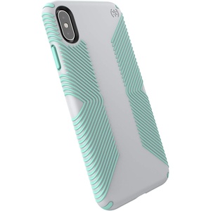 image:imageSpeck Presidio Grip iPhone XS Max Case  Slim Fit Silicone BlackBlackDolphin GreyAloe Green