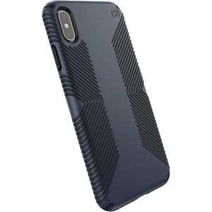 image:imageSpeck Presidio Grip iPhone XS Max Case  Slim Fit Silicone BlackBlackEclipse BlueCarbon Black