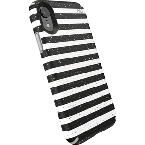 image:imageSpeck Presidio Inked iPhone XR Case Stripe Gold SpecksMarble Grey 1320938902 GrayStripe Gold SpecksMarble Grey