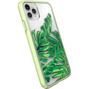 image:imageSpeck Presidio Show iPhone 11 Pro Max Case ClearBlackClearTropicalPalest Green
