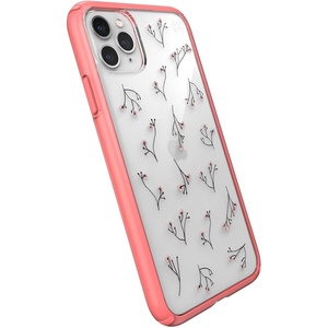 image:imageSpeck Products 1300245085 Presidio Stay Clear iPhone 11 Pro Max Thermoplastic Polyurethane Case ClearClearClearPlum BlossomParrot Pink