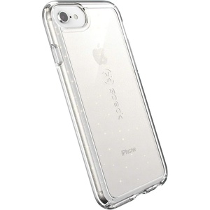 image:imageSpeck Products GemShell iPhone SE 2022 Case iPhone SE 2020 iPhone 8 iPhone 7  Clear with Gold GlitterClear