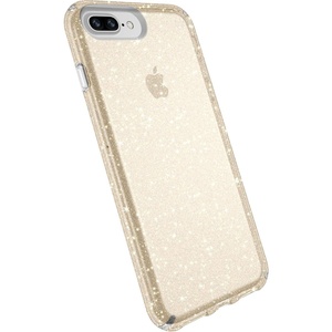 image:imageSpeck Products Presidio Clear Case for iPhone 8 Plus Also fits 7S7 Plus and 6S6 Plus ClearClearClear With Gold GlitterClear