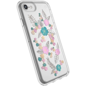 image:imageSpeck Products Presidio ClearPrint iPhone SE 2022 Case iPhone SE 2020 iPhone 8 iPhone 7  ONE in A Melon GoldClearBEAMINGBUNCH PURPLECLEAR