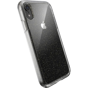 image:imageSpeck Products Presidio PerfectClear Glitter Case Compatible with iPhone XR Clear with Gold GlitterClear