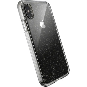 image:imageSpeck Products Presidio PerfectClear Glitter Case Compatible with iPhone XsiPhone X Clear with Gold GlitterClear 1362705636Clear with Gold GlitterClear