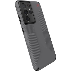 image:imageSpeck Products Presidio2 Grip Samsung Galaxy S21 Ultra 5G Graphite GreyBlackBold RedCase