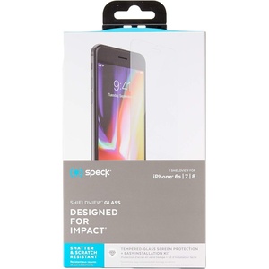 image:imageSpeck Products ShieldView Glass Screen Protector for iPhone SE 2022 Case iPhone SE 2020 iPhone 8 iPhone 7 Clear