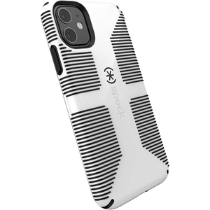 image:imageSpeck iPhone 11 Case  Drop Protection Raised Bumpers amp Extra Grip Slim Design with Dual Layer Protective Cushion amp Qi Wireless Charging Compatible  White Black CandyShell GripWhiteBlack