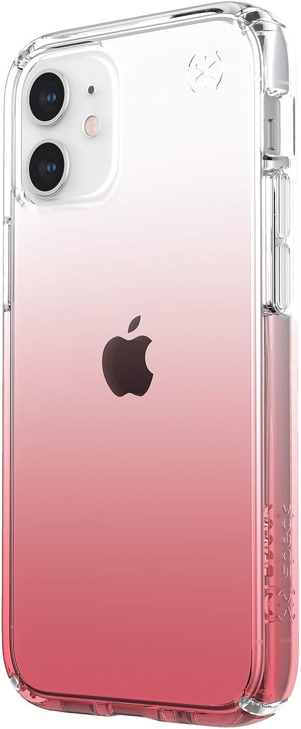 image:imageSpeck Products Presidio PerfectClear Ombre iPhone 12 Mini CasePolycarbonateWireless Charging Compatible ClearVintage Rose