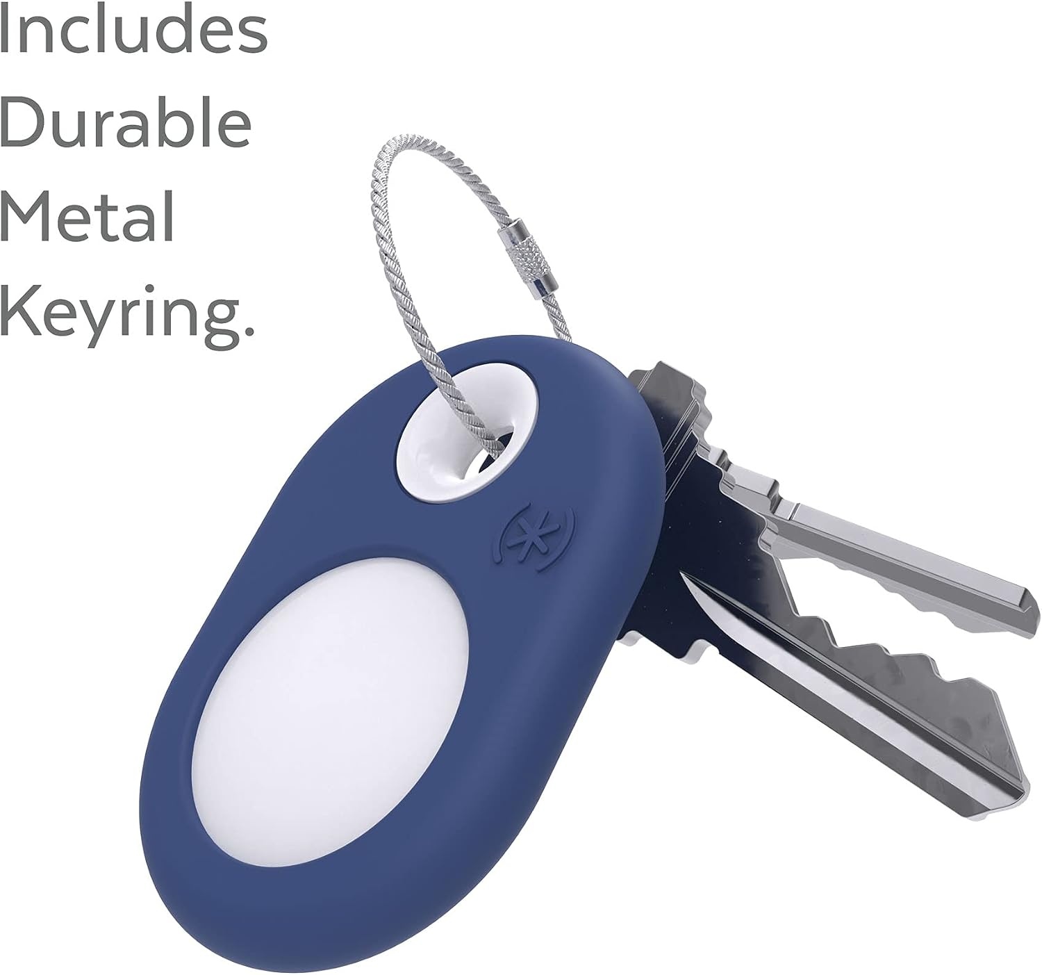 image:imageSpeck Products Presidio SiliRing AirTag Holder Coastal BlueWhiteCoastal BlueWhite