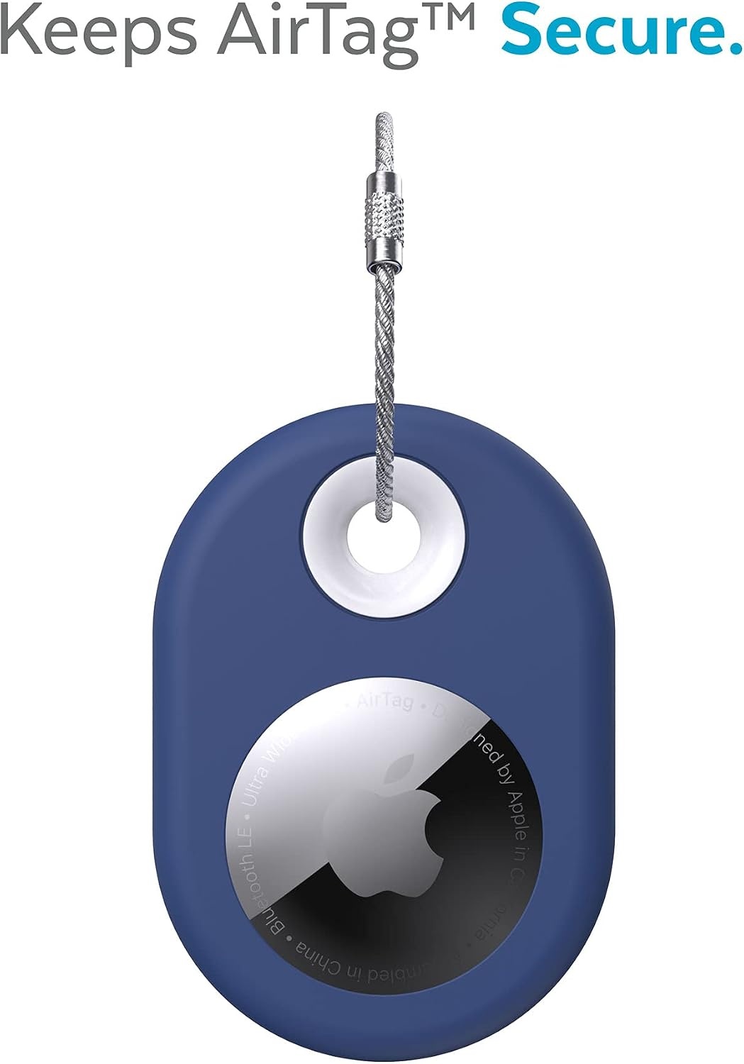 image:imageSpeck Products Presidio SiliRing AirTag Holder Coastal BlueWhiteCoastal BlueWhite
