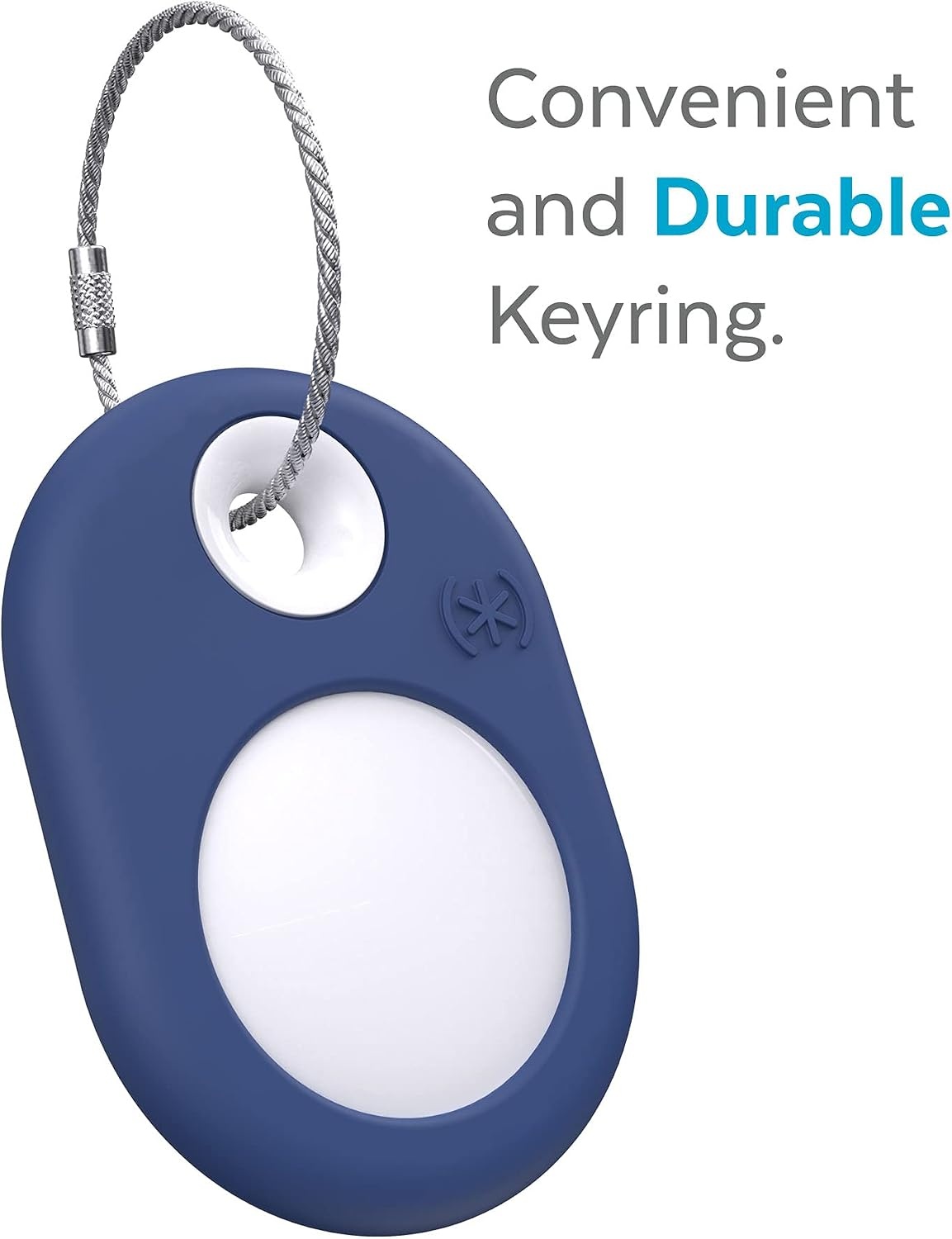 image:imageSpeck Products Presidio SiliRing AirTag Holder Coastal BlueWhiteCoastal BlueWhite