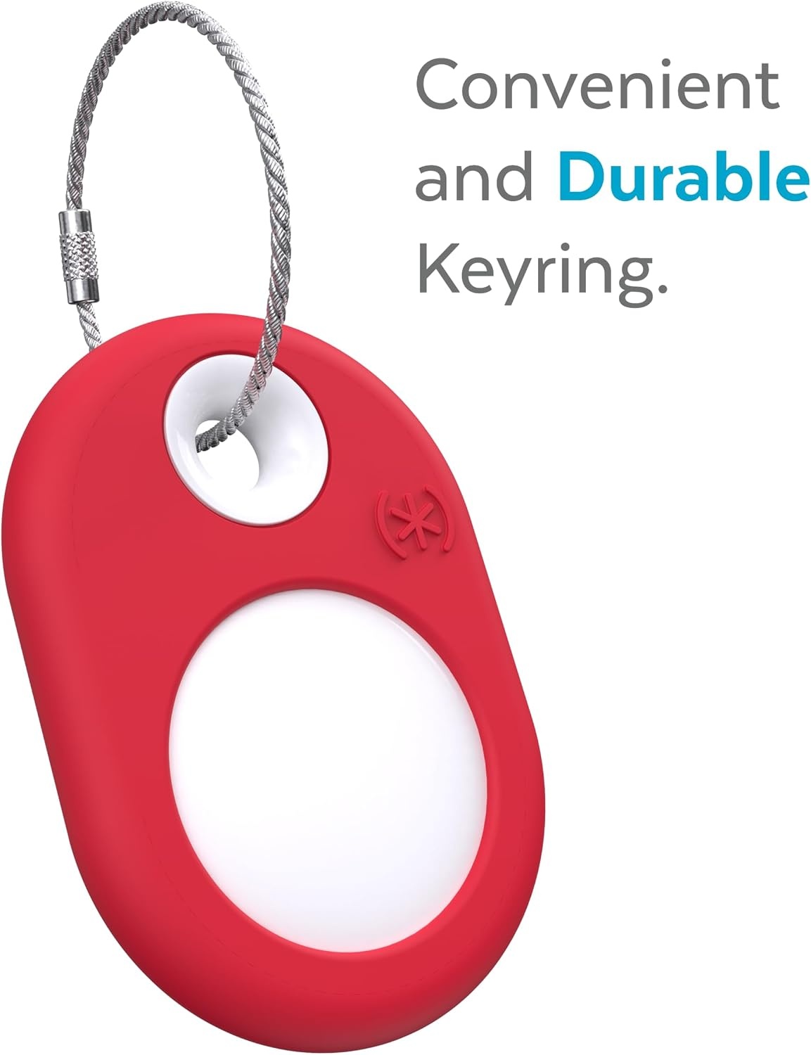 image:imageSpeck Products Presidio SiliRing AirTag Holder Unreal RedWhite