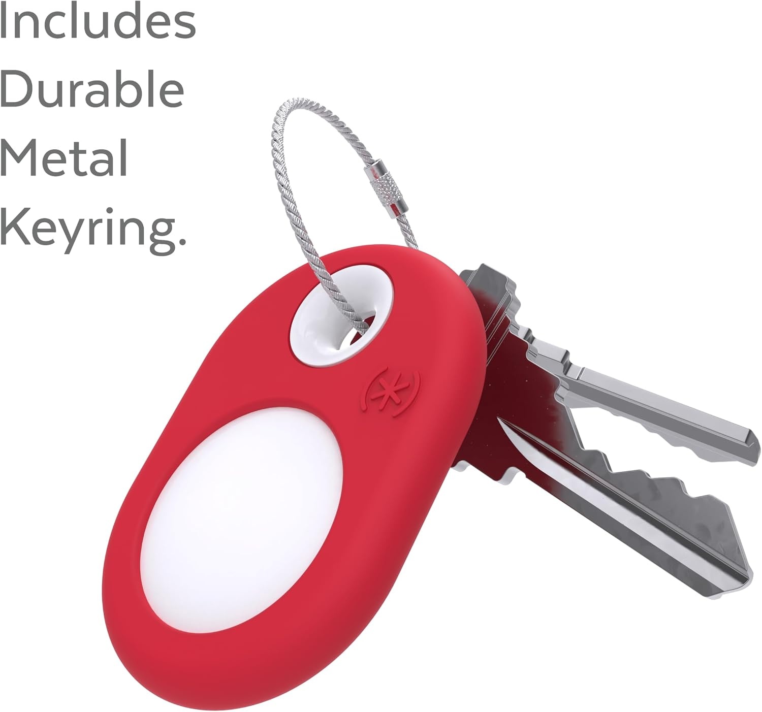 image:imageSpeck Products Presidio SiliRing AirTag Holder Unreal RedWhite