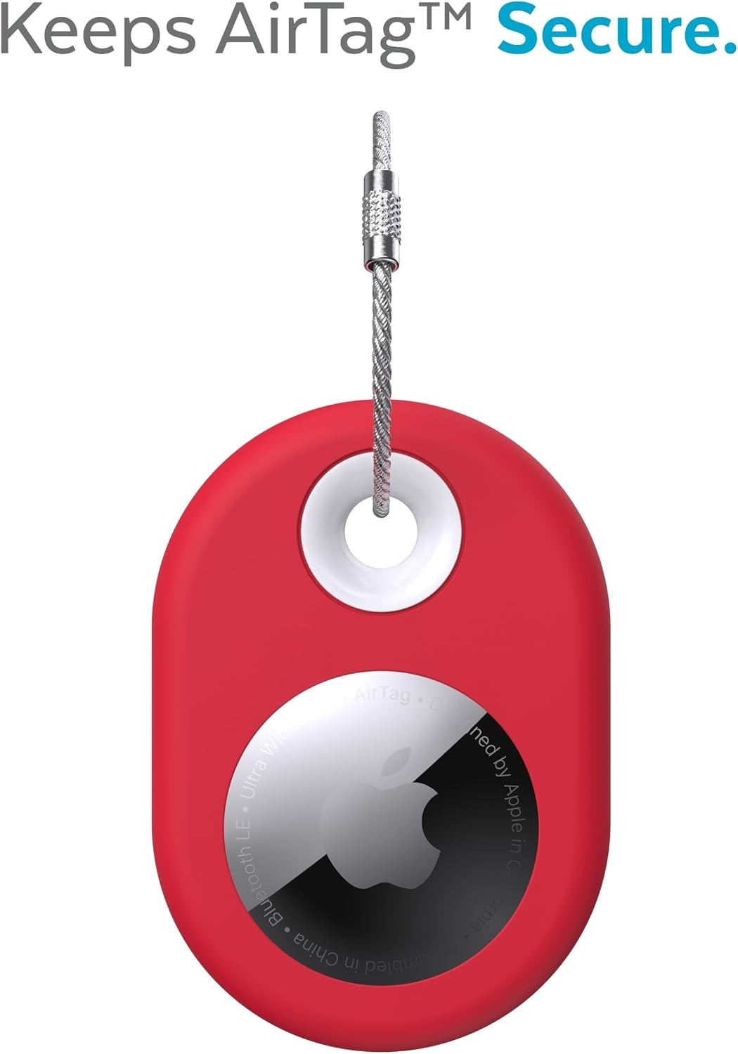 image:imageSpeck Products Presidio SiliRing AirTag Holder Unreal RedWhite