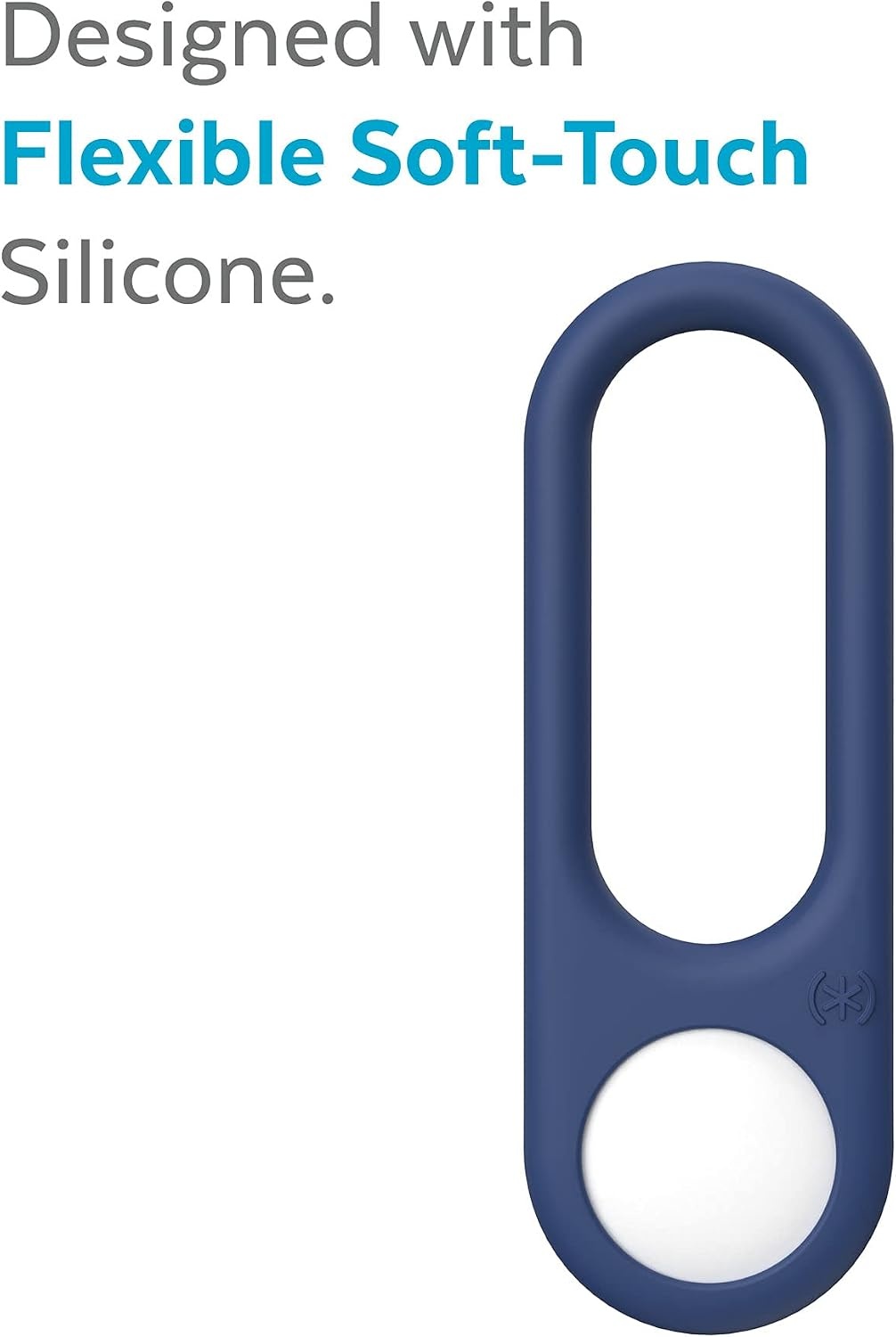 image:imageSpeck Products Presidio Sililoop AirTag Holder BlackCoastal Blue