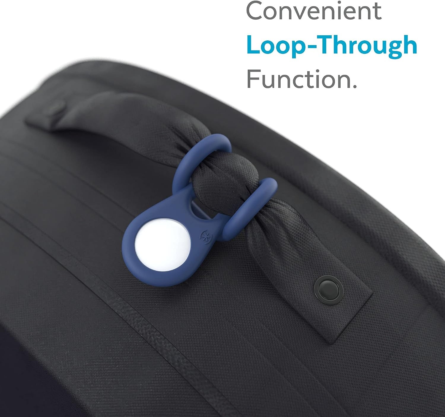 image:imageSpeck Products Presidio Sililoop AirTag Holder BlackCoastal Blue