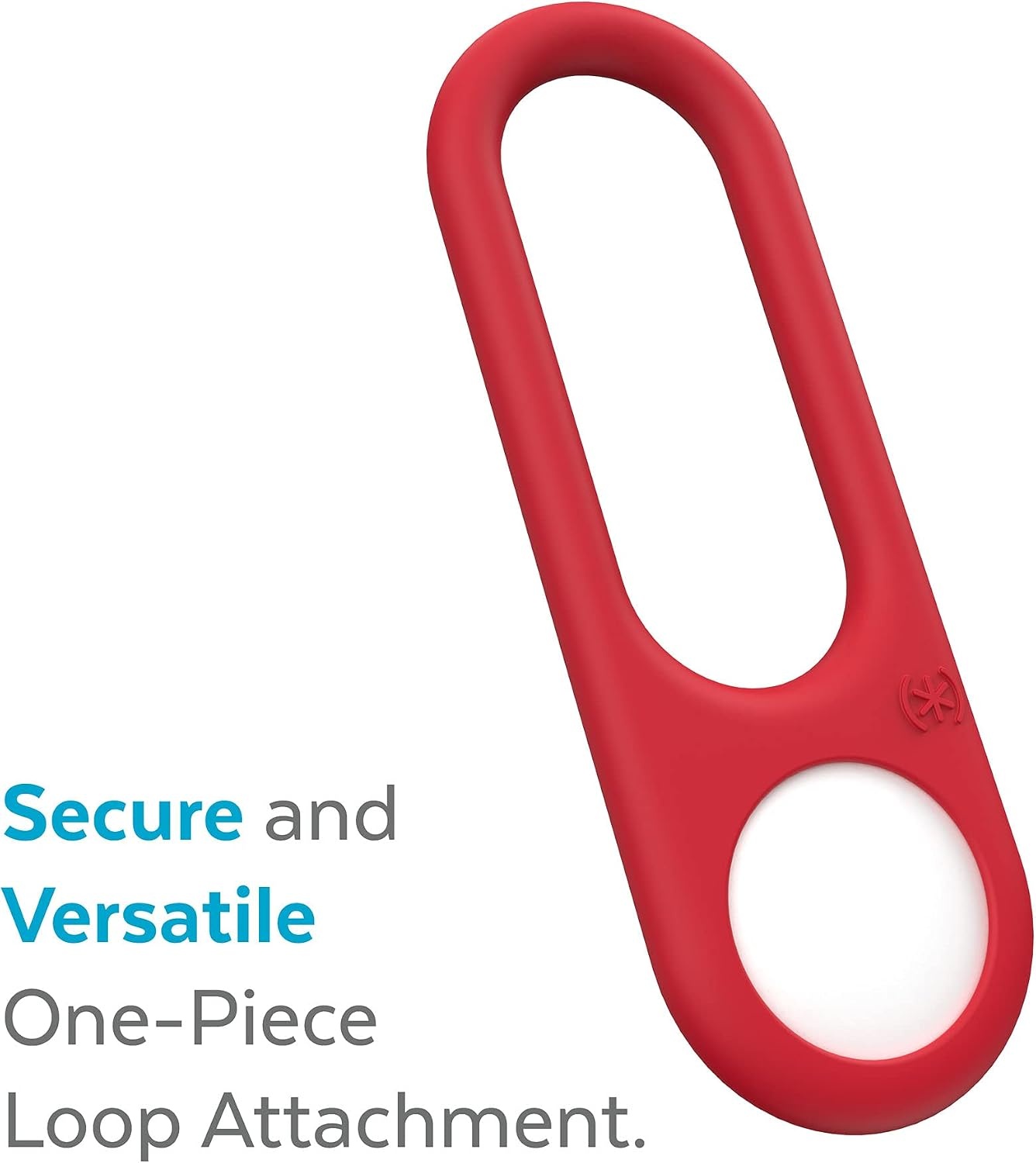 image:imageSpeck Products Presidio Sililoop AirTag Holder BlackUnreal Red